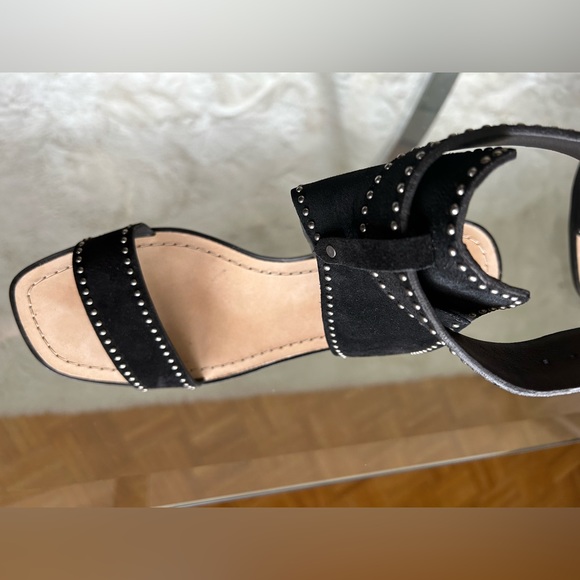 Banana Republic Suede, black studded women’s size 10 sandals, never been worn - Picture 5 of 5